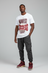 Manifest Success Graphic Tee mockup - male model streetwear editorial
