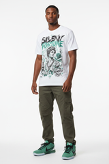 Silent Fortune Graphic Tee - Kobe 4 Protro Girl Dad mockup