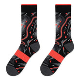 Infrared Socks ā Air Jordan 6 Retro Inspired Mid-Calf Unisex Crew Socks