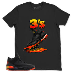 J. Balvin Rio 3s Zadago Shirt 3's Dripping Graphic