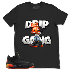 J. Balvin Rio 3s Zadago Shirt Drip Gang Graphic