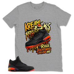 J. Balvin Rio 3s Zadago Shirt Kream Kicks Graphic