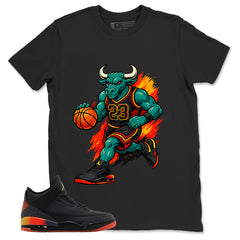 J. Balvin Rio 3s Zadago Shirt Raging Bull Graphic