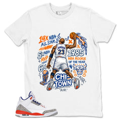 Jordan 23 All Star Shirt - Match Blue Air Jordan 3 Knicks