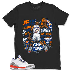 Jordan 23 All Star Shirt - Match Blue Air Jordan 3 Knicks