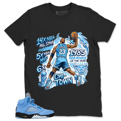 Graphic Tee Jordan 23 All Star Shirt - Matching Air Jordan 5 Retro SE UNC