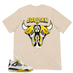 Jordan Bull Head Shirt - Match Air Jordan 4 Vivid Sulfur