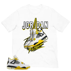 Jordan Flight Shirt - Match Air Jordan 4 Vivid Sulfur