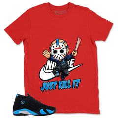 Just Kill It Shirt- Match Air Jordan 14 Black University Blue 2026