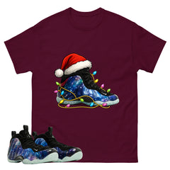 Kickmas Graphic Tee, Shirt to Match Air Foamposite One Galaxy, Air Foamposite Unisex Black Shirt
