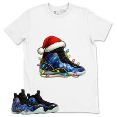 Kickmas Graphic Tee, Shirt to Match Air Foamposite One Galaxy, Air Foamposite Unisex Black Shirt