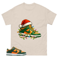 Kickmas Shirt - Match Green Dunk Low Miami Hurricanes