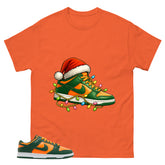 Kickmas Shirt - Match Green Dunk Low Miami Hurricanes