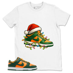Kickmas Shirt - Match Green Dunk Low Miami Hurricanes