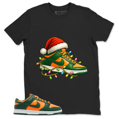 Kickmas Shirt - Match Green Dunk Low Miami Hurricanes