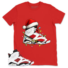 Kickmas Shirt - Match White Air Jordan 6 Carmine