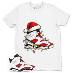 Kickmas Shirt - Match White Air Jordan 6 Carmine