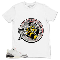 Killa Bees Shirt - Match Jordan 3 White Cement Reimagined