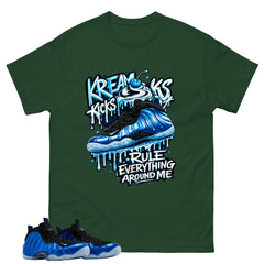 Kream Kicks Shirt - Match Air Foamposite One Royal