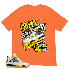 Kream Kicks Shirt - Match Air Jordan 4 Vivid Sulfur
