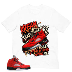 Graphic Tee Kream Kicks Shirt Match 5s Raging Bull