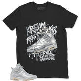 Kream Kicks Shirt - Match Air Jordan 6 x Paris Saint-Germain Metallic Silver