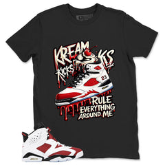 Kream Kicks Shirt - Match White Air Jordan 6 Carmine