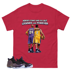 Legends Are Forever Graphic Tee, Shirt to Match Air Foamposite One Eggplant, Air Foamposite Unisex Purple Shirt
