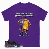 Legends Are Forever Graphic Tee, Shirt to Match Air Foamposite One Eggplant, Air Foamposite Unisex Purple Shirt