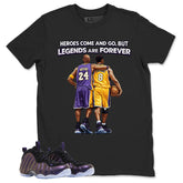 Legends Are Forever Graphic Tee, Shirt to Match Air Foamposite One Eggplant, Air Foamposite Unisex Purple Shirt
