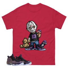 Little Jason Graphic Tee, Shirt to Match Air Foamposite One Eggplant, Air Foamposite Unisex Purple Shirt