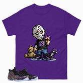 Little Jason Graphic Tee, Shirt to Match Air Foamposite One Eggplant, Air Foamposite Unisex Purple Shirt