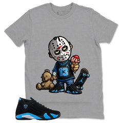 Little Jason Shirt- Match Air Jordan 14 Black University Blue 2026