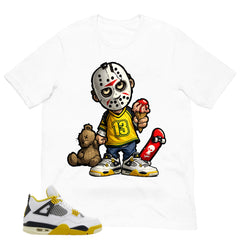 Little Jason Shirt - Match Air Jordan 4 Vivid Sulfur