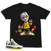 Little Jason Shirt - Match Air Jordan 4 Vivid Sulfur