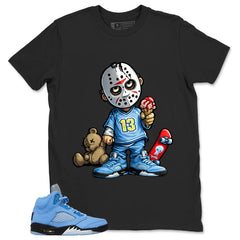 Graphic Tee Little Jason Shirt - to Matching Air Jordan 5 Retro SE UNC | Zadago