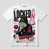Locked In, Sorry I've Been Busy White Graphic T-shirt