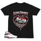Graphic Tee to Matching 8s Bugs Bunny Love Hurt Shirt