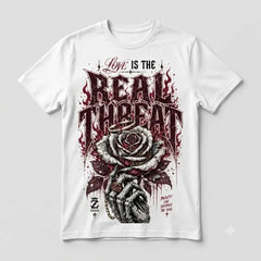 Love Is The Real Threat Graphic Tee - Shirt To Match Air Jordan 3 Bin23