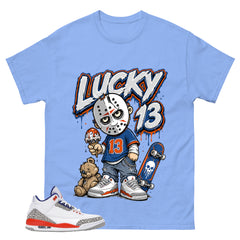 Lucky 13 Little Jason Shirt - Match Blue Air Jordan 3 Knicks