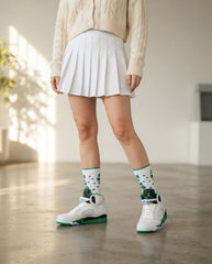 Lucky Green Socks – Women’s Air Jordan 5 Retro Inspired Mid-Calf Unisex Crew Socks