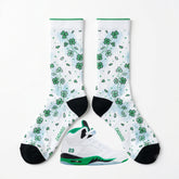 Lucky Green Socks ā Womenās Air Jordan 5 Retro Inspired Mid-Calf Unisex Crew Socks