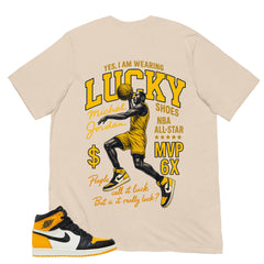 Lucky Shoes MJ Shirt - Match Air Jordan 1 Yellow Toe