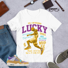 Lucky Shoes MJ Shirt - Match Union LA x Air Jordan 4 Desert Moss