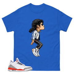M.Jackson Tiptoe Shirt - Match Blue Air Jordan 3 Knicks