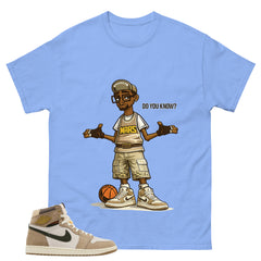 Mars Blackmon Do You Know Shirt - Match Cream Air Jordan Wmns 1 Khaki