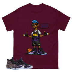 Mars Blackmon Graphic Tee, Shirt to Match Air Foamposite One Eggplant, Air Foamposite Unisex Purple Shirt