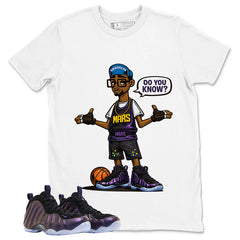 Mars Blackmon Graphic Tee, Shirt to Match Air Foamposite One Eggplant, Air Foamposite Unisex Purple Shirt
