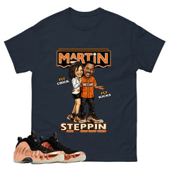 Martin Steppin Graphic Tee, Shirt to Match Air Foamposite One Copper, Air Foamposite Unisex Black Shirt