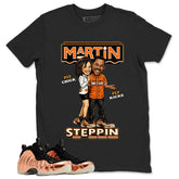 Martin Steppin Graphic Tee, Shirt to Match Air Foamposite One Copper, Air Foamposite Unisex Black Shirt